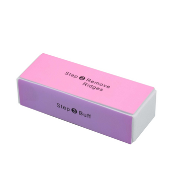 Nail Buffer Block, 4 Way Nail Art Shiner 4 Step Buffing - File, Remove,Smooth,Shine - Mini Natural Nail Polisher Sanding File Block for Professional Manicure Nail Care (GB-3049)