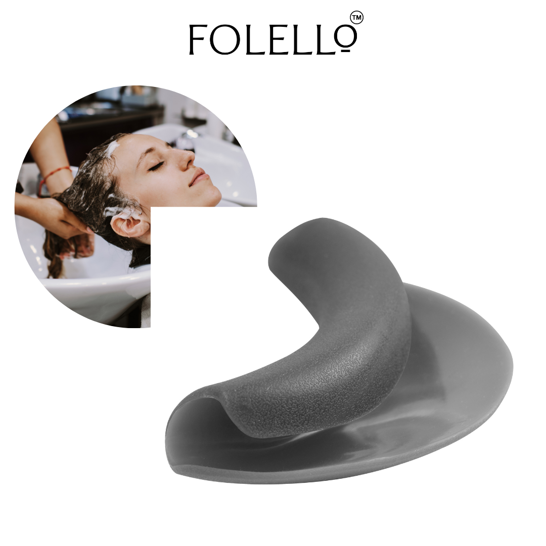 Back wash-Silicone Neck Rest/Salon Neck Pillow, Durable Soft Silicone Vertical Shampoo Bowl Neck Rest Pillow For Salon Hair Wash Sink