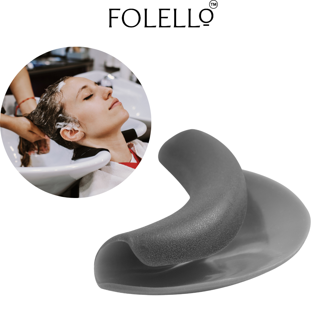 "FOLELLO Salon Essentials Bundle: Back Wash Silicone Neck Rest with 2 Precision Spray Bottles (300 ml)"