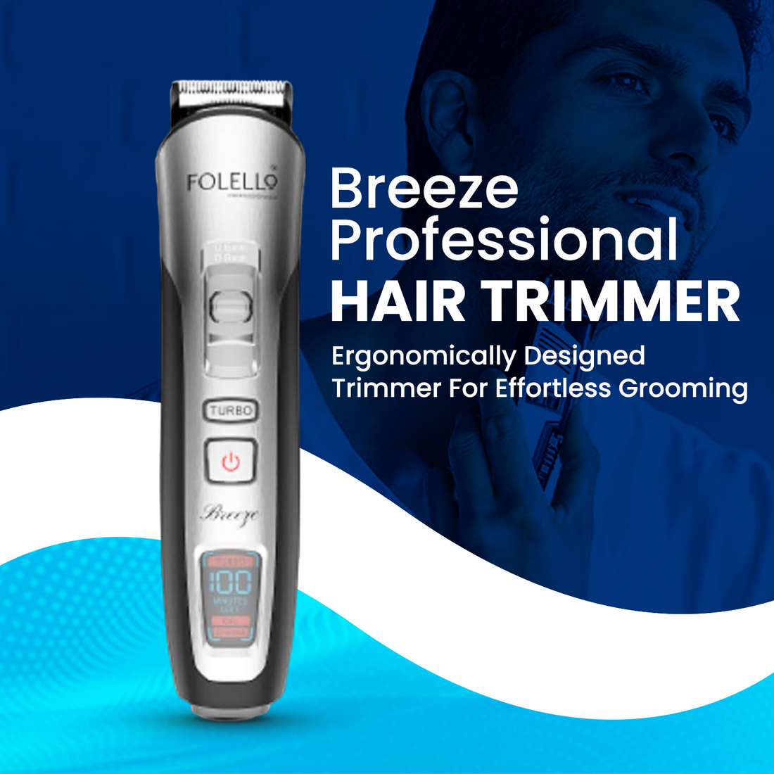 BREEZE- PROFESSIONAL CORDLESS HAIR TRIMMER (RM-HT015)