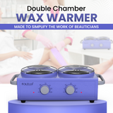 Wax Heater Warmer | Double Chamber | Aluminium Pot & Metal Body (DWH006)