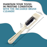FOLELLO Barber's Carbon Fiber Hair Cutting/Dressing Combs Set of 6 + Bonus Hair Brush/Comb Cleaner