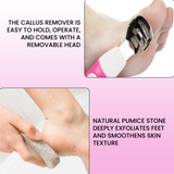Complete Foot Care Set: Premium Nail Clipper, Wooden Double-Sided Foot Filer, Callus Remover, Pumice Stone